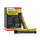 BODI Energize Pre Workout Powder - Beta-Alanine, Quercetin & Low- Dose koffein Formula a fokozott energia & Fókusz, Növelje az energia & Tartósági kiegészítés, Strawberry Lemonade ízesített, 20 Sticks