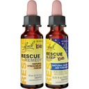 Kids Day & Night Bundle, Bach RESCUE Remedy Kids Dropper [és] RESCUE Sleep Kids Dropper- 2- Pk, Stress Relief & Sleep Support with Natural Flower Essences, Homeopátiás, Alkoholmentes Formula, 10ml E