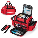 Damero Professional Medizinische Tasche Leere, Erste Responder Trauma Tasche mit abnehmbaren Dividers für Home Health Care, EMT, EMS, Rot(nur)