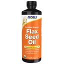 Most élelmiszerek kiegészítők, Certified Organic Flax Seed olaj folyadék, Cold- préselt és finomítatlan, 24- Ounce