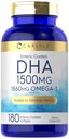 Carlyle DHA 1500mg-os kiegészítés 124; 180 Soft-Tgel-124; Omega3-pótlás 124; Non-GMO, glutén mentes