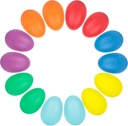 SallyFashion 14PCS műanyag tojás shakers szett, ütőhangszerek Musical Egg Maracas gyerekeknek zene tanulás DIY festészet