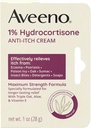 Aveeno Maximális hatáserősség 1% Hydrocortisone Anti- Itch Cream, Triple Oat, Aloe & E vitamin Itch Relief from Ekzema, Psoriasis, Insect Bites, Poison Ivy, Oak & Sumac & Detergens, 1 oz