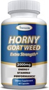 Extra Strength Horny Goat Weed kivonat - Energia, teljesítmény, & Stamina Booster- Maca, L- Arginine, Tongkat Ali férfiaknak és nőknek - 60 kapszula