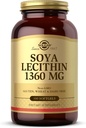 Solgar SOYA Lecithin 1360 mg - 100 Softgels - Coline - Gluten & Dairy Free - 100 Servings