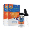 Hyalogic Synthovial Seven Liquid Hyaluronic Acid - Vegan Oral Joint & Skin Supplement, Magas molekulasúly, Tiszta hidratációs támogatás kiegészítők, 1 oz (2 csomag)