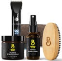 A Beard Club PT45 Beard Trimmer for Men - Electric Cordless Recharactive, Beard Cream, Riptide Beard Spray, Beard Brush, Travel Bag- Ajándék Kit Bundle