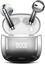Vezeték nélküli fülhallgató, Bluetooth fülhallgató 48H Playtime Fülek LED Power Display, IPX7 Vízálló Bluetooth 5.4 Fülhallgató in -Fülhallgató 4 Mic Android iOS Cell Phone Laptop, fekete