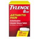 Tylenol 8 óra Arthritis Pain Relief Extended- Release Tablets, 650 mg Acetaminophen, Joint Pain Reliever & Fever Reducer Medicine, Oral Pain Reliever for Arthritis & Joint Pain, 50
