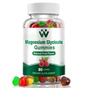 Magnézium Glicinate Gumies 400 Mg, cukormentes Magnézium Gummees gyerekeknek és felnőtteknek L- Threonate, Kalcium & Vitamins B6 + D3, 80 Count Magnézium Glicinate Gumium vegyes gyümölcsízű