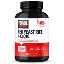 FORCE FACTOR Red Yeast Rice + CoQ10 kiegészítés antioxidáns támogatás, nem-GMO, Vegánbarát, Prémium minőség, 120 kapszula