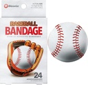 BioSwiss Kids Bandages, Baseball Shapped Self Addesive Bandage Set, Latex Free, Sterile Wound Care, 24 Count