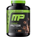 MusclePharm Combat Protein Por, Csokoládé Milk Flavor, Üzemanyagok Muscles termelő edzések, 5 Fehérjeforrások beleértve a tejsavó fehérje izolátum és tojásfehérje Albumin, Gluten Free, 4,2 lb, 52 Servings