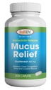 HEALTH LFE Mucus Relief Guaifenesin Caplets 400 mg, azonnali kiadás Fast Action Expectorant, Thin és Lossens Mucus, Relieves Mellkasi Congestion, Köhögés, Hideg és Flu (közepes, 200 gróf)