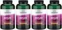 Swanson MSM - Essential Minerals Promotion & Joint Health Support - Segít fenntartani a kötőszöveti egészség beleértve a porc, kollagén, és a haj - (240 kapszula, 1000mg minden) 4 Pack