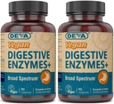 Deva Vegan Vitamins Digestive Enzimes Plus Supplement - A Unique Blend of Enzimes & Herbs - 90 kapszula (2 darabos csomag)