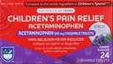 Rite Aid Children 's Pain Relief Chewable Grape Tablets, Acetaminophen, 160 mg - 24 Count 124; Pain & Fever Relief for Kids Ages 2-11 Years 124; Alcohol- Free, Aspirin- Free, Ibuprofen- Free