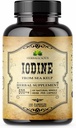 HERBALICIOUS Jód tabletta - Természetes jód a Sea Kelpből - Pajzsmirigy-kiegészítő energia, emésztés, agy és csont egészség - Non-GMO, gluténmentes - 100 kapszula