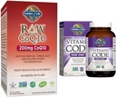 Élet kertje Vegetáriánus Omega 3 6 9 Supplement - Nyers CoQ10 Chia Seed Oil teljes élelmiszer táplálkozás és cink kiegészítők 30 mg magas hatásfokú nyers cink és C-vitamin többértékű kiegészítés