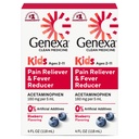 Genexa Children 's Clean Acetaminophen Waste124; Pediatrician Preferred Ingredients - 124; Pain & Fever Reducer for Kids - 124; Dye Free, 0% Mesterséges adalékok - 124; Ages 2- 11, Delicious Organic Blueberry Liquid, 4 fl oz